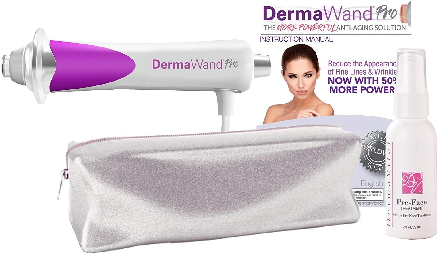 DermaVitál - Facial Wand - Derma Wand Pro Portable Handheld Skin Therapy Wand Machine Argon/Neon – Anti-Aging,
