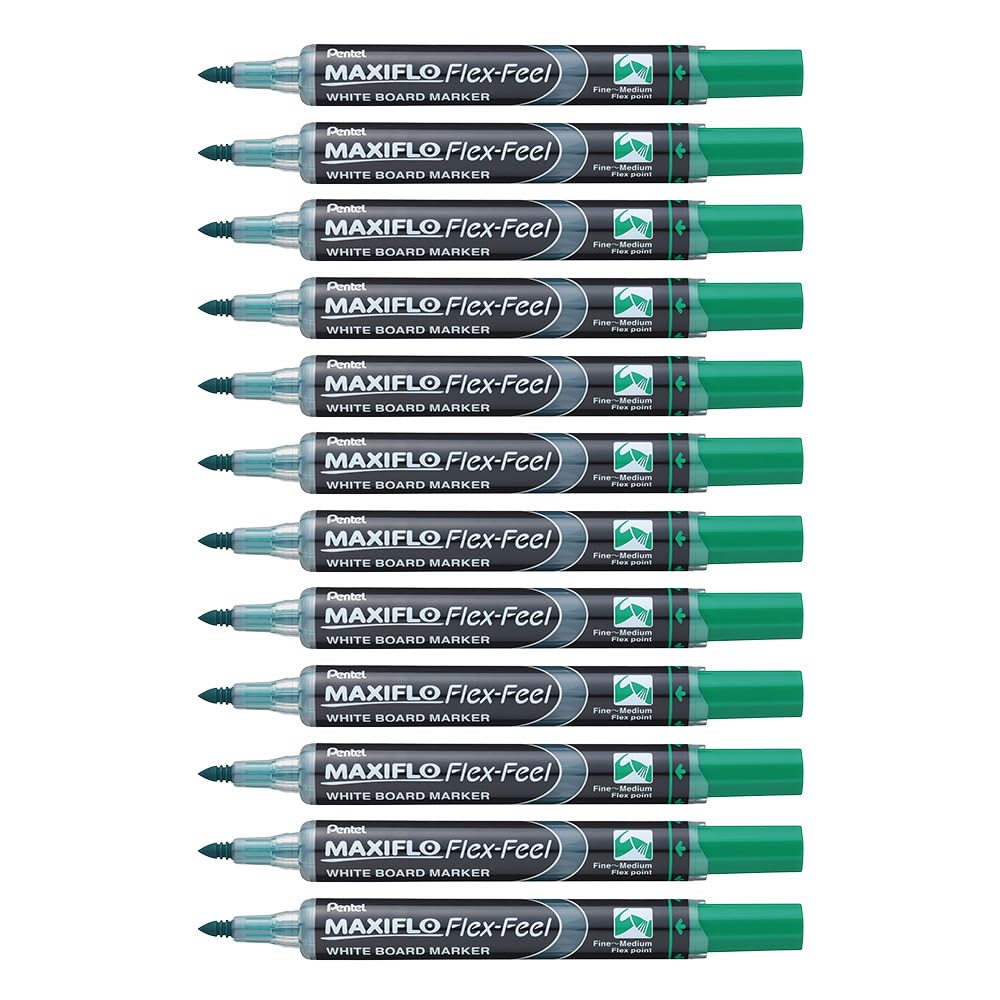 Marqueur pour tableaux blancs Pentel Maxiflo Flex-Feel vert pour vos réunions - 7