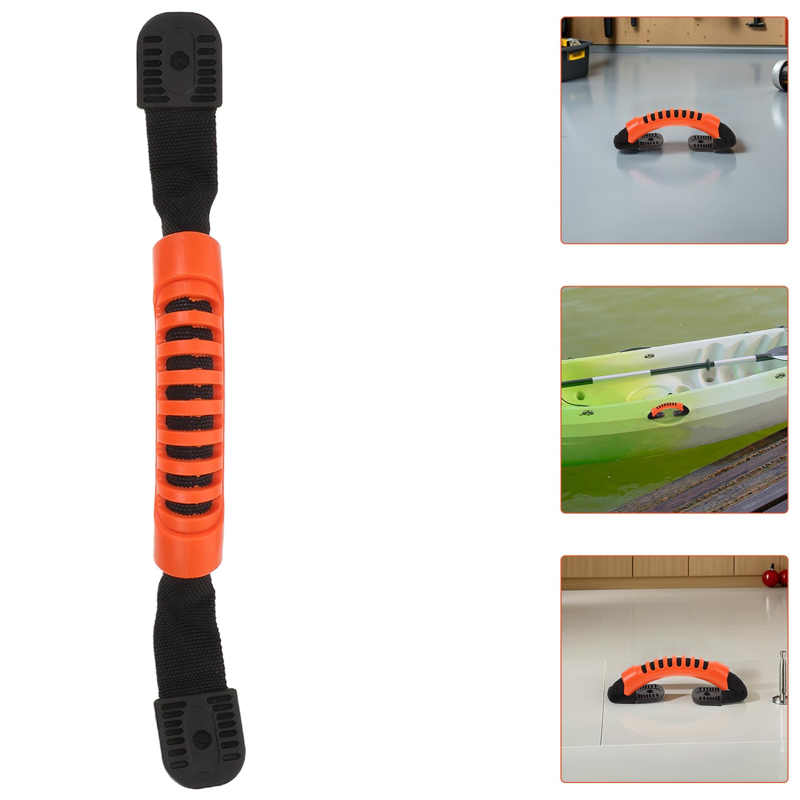 Set Maniglie per Trasporto Kayak Laterali Arancioni Kit di Sostituzione Ergonomico in Materiale Resistente Accessori per Canoa Adatti a Uso Oceano Fiume e attività Outdoor
