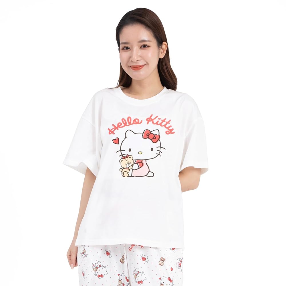 ハローキティ パジャマセット 新品 Qoo10] パジャマ キティちゃん 可愛い セットア