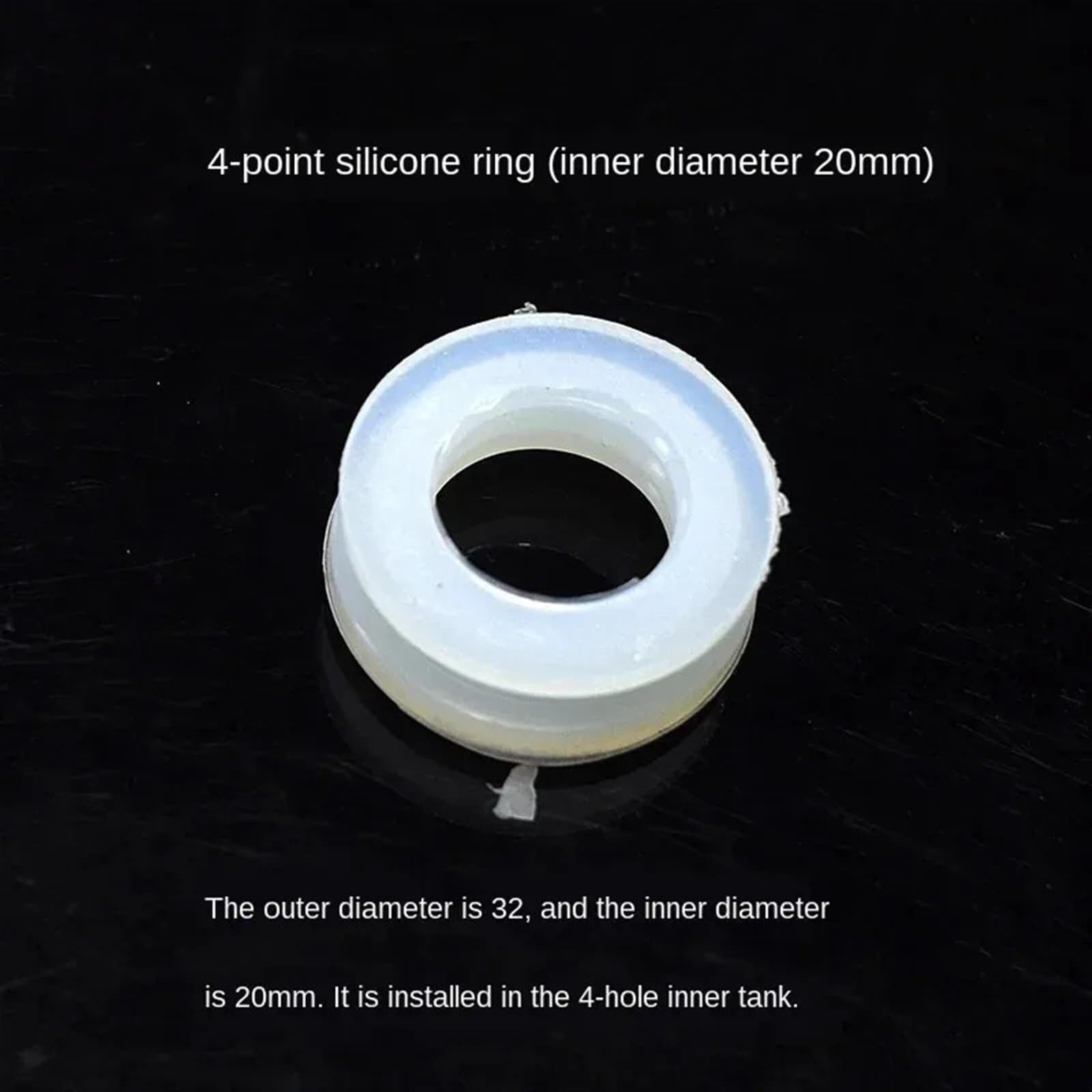 Anillo Redondo de Sellado de Gel de sílice de Silicona, 10 Uds., for Calentador de Agua Solar, Tubo de vacío, Anillo de Goma de Silicona, Junta de Goma de Sellado(ID47mm)