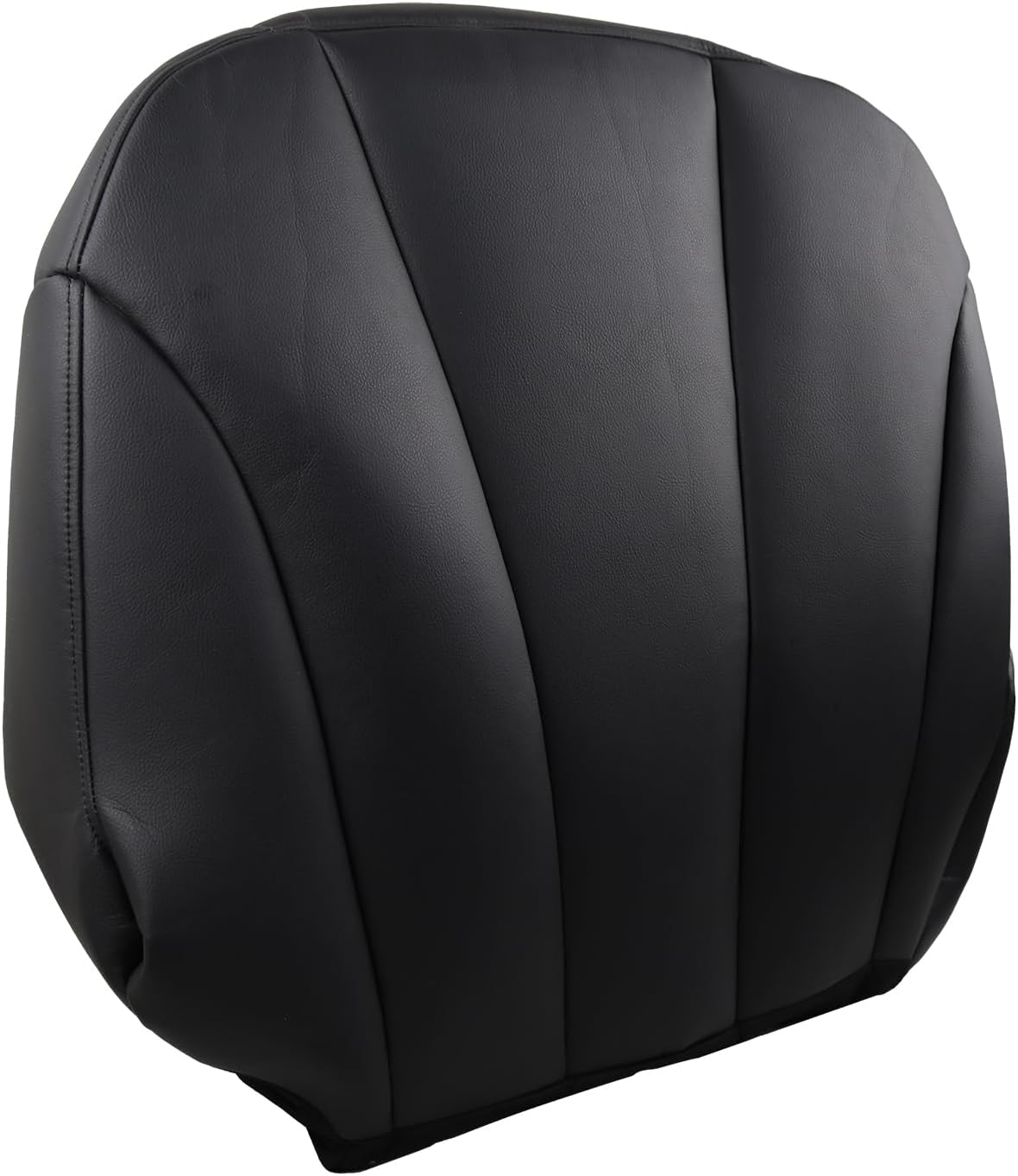 Driver Bottom Dark Gray Synthetic Leather Replacement Seat Cover for Chevy Silverado GMC Sierra Work Truck 1999 2000 2001 2002