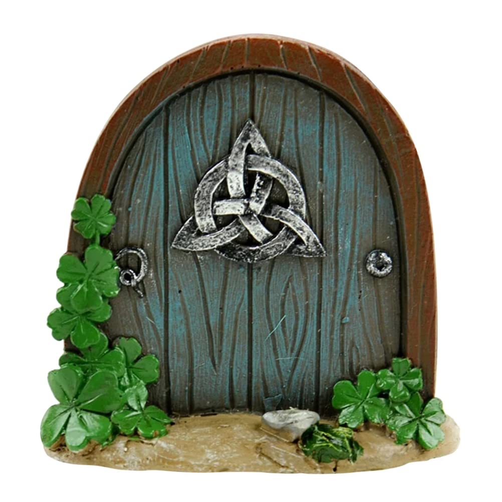 Porte Féerique Magique Petite Miniature Marron Hobbit Elfe Porte Plinthe Arbres