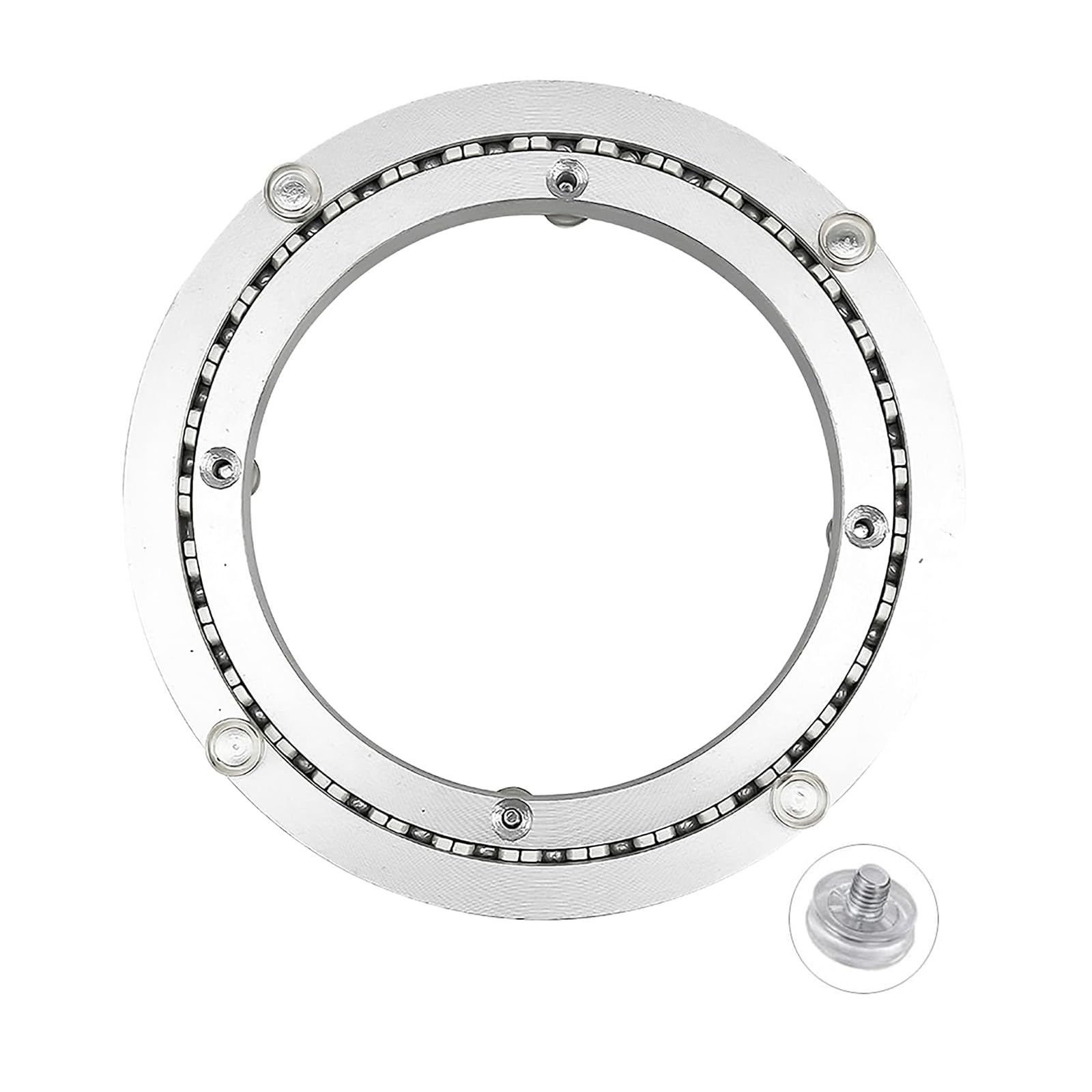 50cm Plaque Rotative Grand,Plateau Tournant TV Silencieux,Heavy Duty Mecanisme Plateau Tournant Table Lisse En Alliage D'aluminium Pour D'affichages Meubles Service Show