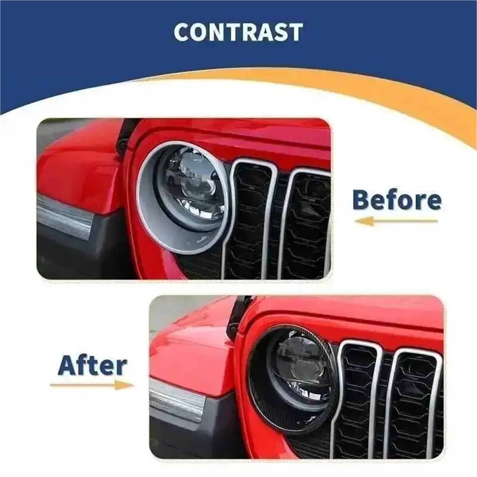 Reflektor LED Do Wrangler JL Gladiator JT Żarówki halogenowe | 2024-2026 Reflektor Samochodowy Lampa Ochronna Dekoracyjna Pokrywa