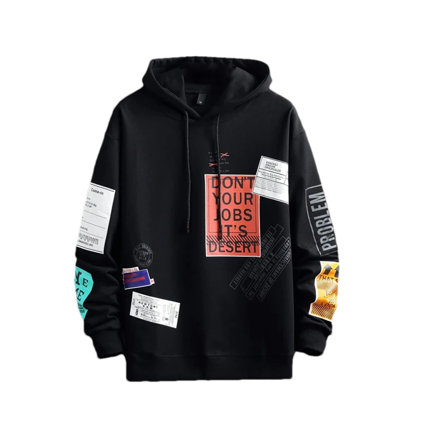 Primavera Autunno Uomo Cotone Felpe con Cappuccio Casual Felpe Gioventù Hip Hop Streetwear Pullover Top Hoody Abbigliamento