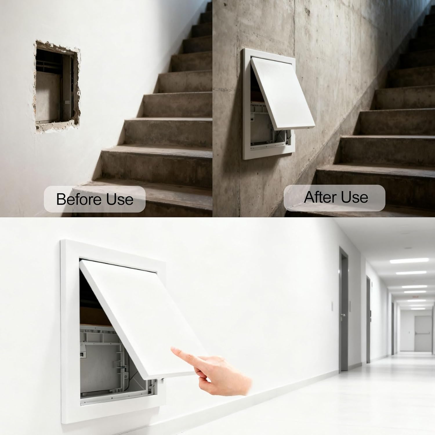 Decorative Attic Access Door Wall Ceiling Access Panel Aluminum Access Panel Door for Outdoor Kitchen Recessed Access Hatch Cover 10" 12" 16" 20" 22" 24" Width Service Shaft Inspection Hatch(24"x30")