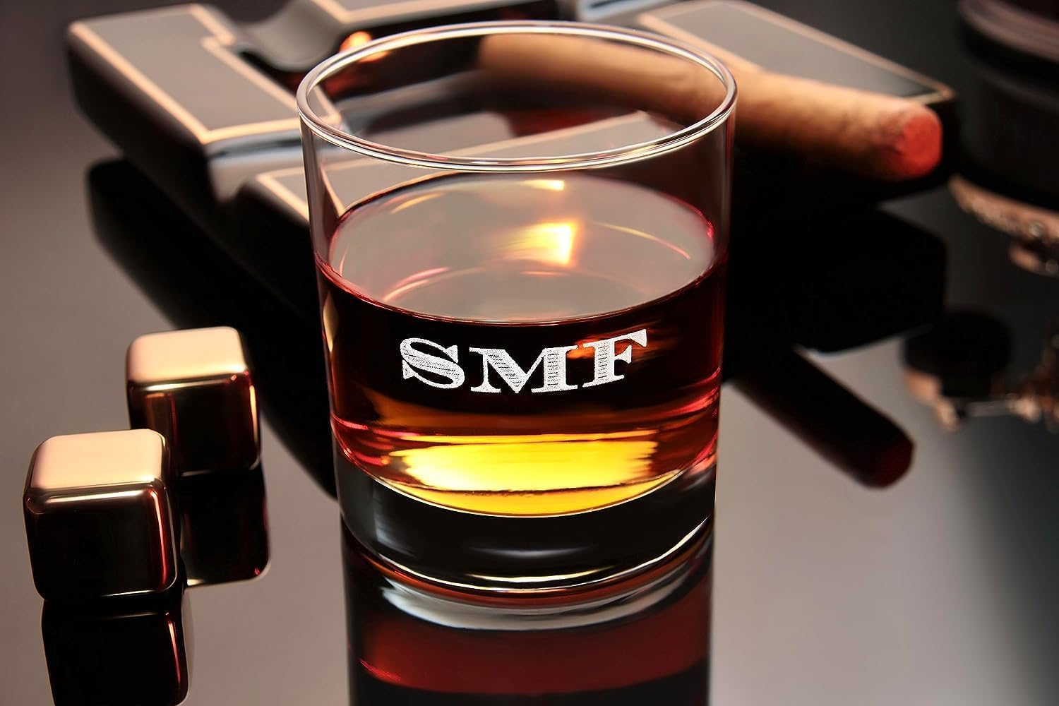 Personalized Whiskey Glass - Engraved Custom Glassware for Bourbon, Scotch, and More | Unique Gift for Whiskey Lovers - Free Customization (Side Engraving) - Image 8