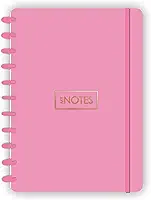 Caderno de Disco Flex A4 Rosa com 80 folhas abyara graf (tipo caderno inteligente)