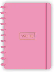Caderno de Disco Flex A4 Rosa com 80 folhas abyara graf (tipo caderno inteligente)