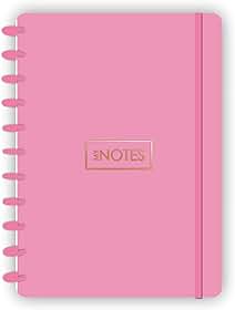 Caderno de Disco Flex A4 Rosa com 80 folhas abyara graf (tipo caderno inteligente)