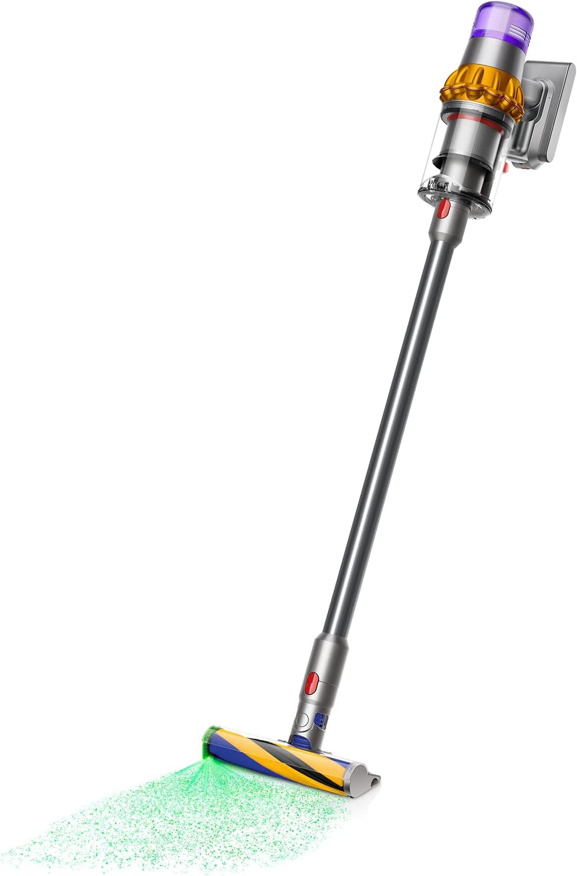 V15 Detect Cordless Vacuum Cleaner|2 Yr Warranty incl Accidental Damage Protection| Illumination for Hidden dust|Senses dust Levels & Auto adjusts Suction|240 Airwatts,0.77L bin,60 mins runtime