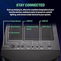 Vista 6 de Skytech Gaming Shadow Gaming PC Desktop – Intel Core i5 12400F 2.5 GHz, NVIDIA RTX 3060 Ti, 1TB NVME SSD, 16GB DDR4 RAM 3200, 600W Gold PSU, 11AC