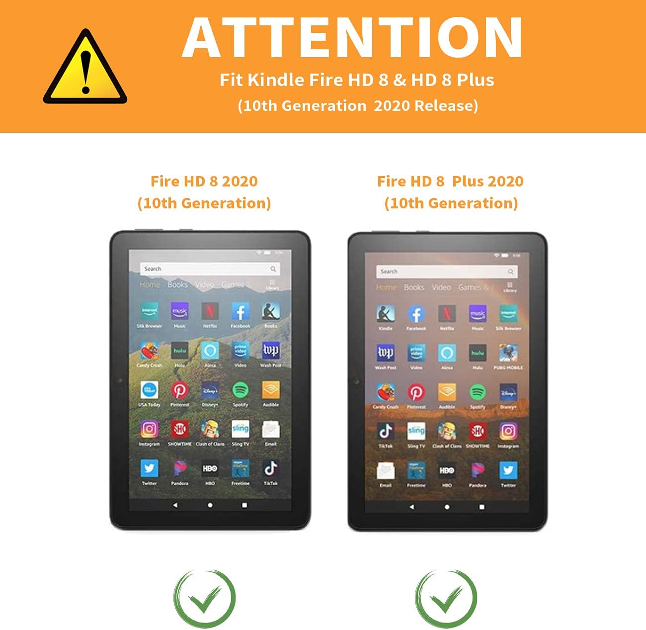 Case for Kinlde Fire HD 8 & Fire HD 8 Plus Tablet Case (10th Generation 2020 Release) Slim PU Leather Multi-Angle Smart Folio Stand Cover with Auto Wake Sleep,Black White Pattern