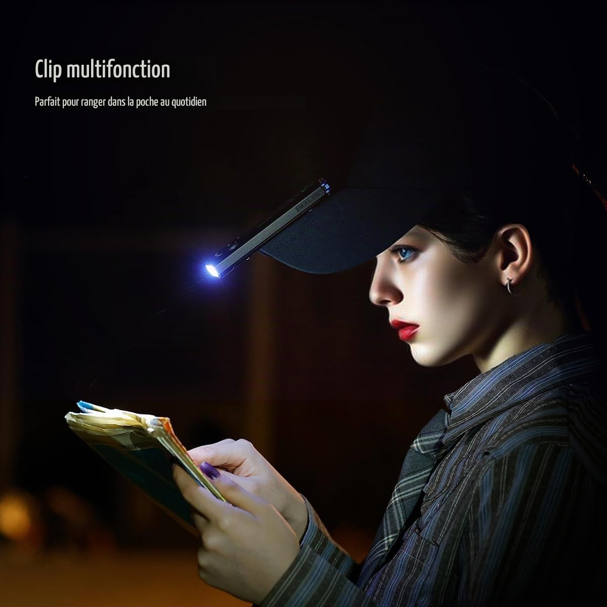 IMALENT GR35 2800lumens Lampe Torche la plus puissante plate EDC, UV 365nm + Rouge, 4 Sources Lumineuses, Étanche, Charge Rapide Type-C pour Police de la circulation (Vert)