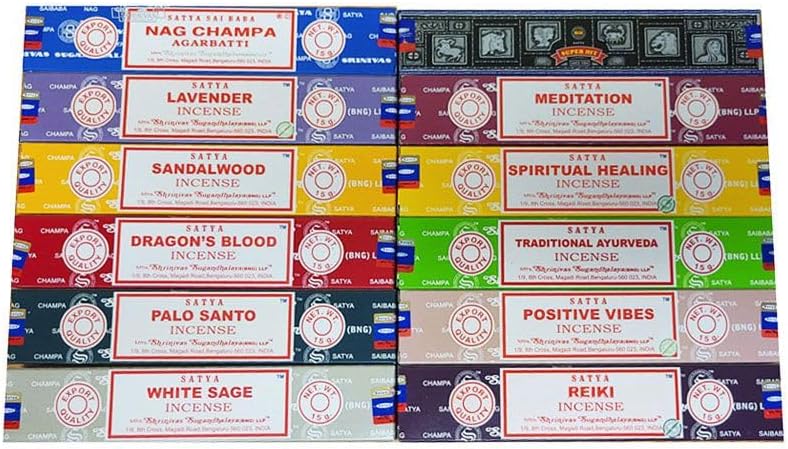 Miniatura 2 de Satya (BNG) - Juego de regalo de incienso -12 cajas - 0.53 oz cada una - Total 6.35 oz - Lo mejor de Bengaluru, seleccionado a mano de The Original