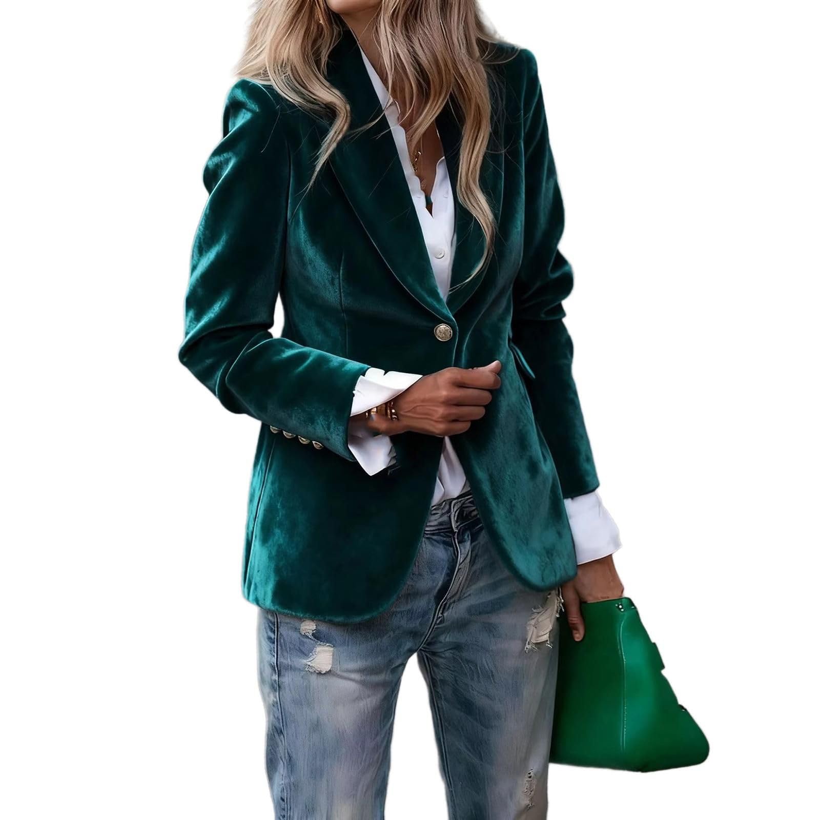 GUOYUXIAO Giacca Slim da Ufficio, Outerwear Quotidiano Casual per Professionalità