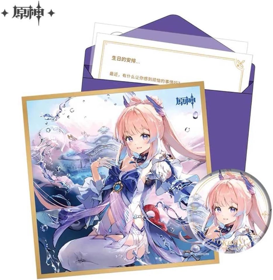 原神 珊瑚宮心海 缶バッジ】原神]沁甜一夏シリーズちび