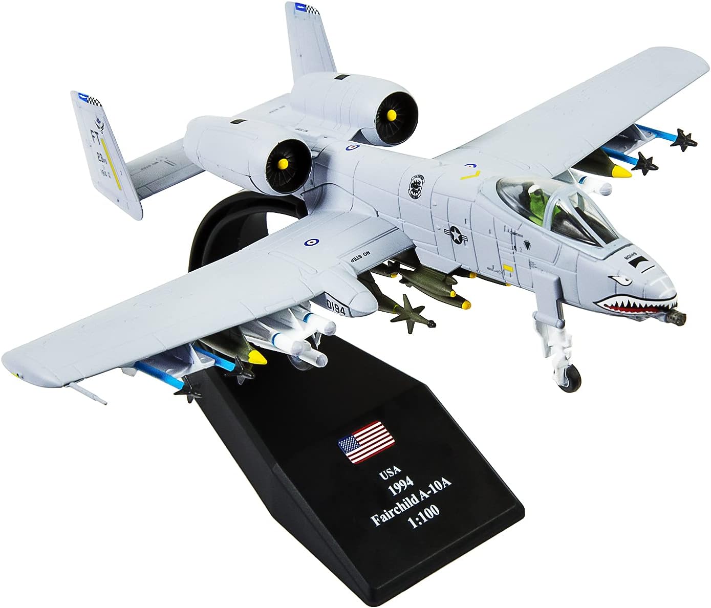 Busyflies 1:100 A-10 Thunderbolt II Warthog Attack Fighter Plane Model Diecast Military Airplane Model for Collection and Gift(A-10) : Arts, Crafts & Sewing