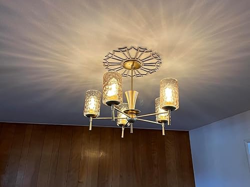 Miniatura 4 de pantalla de vidrio de repuesto de globo y cubierta para lámpara, 6-116" de altura 4-116" de diámetro, filtro de 1-58 pulgadas, paquete de 5