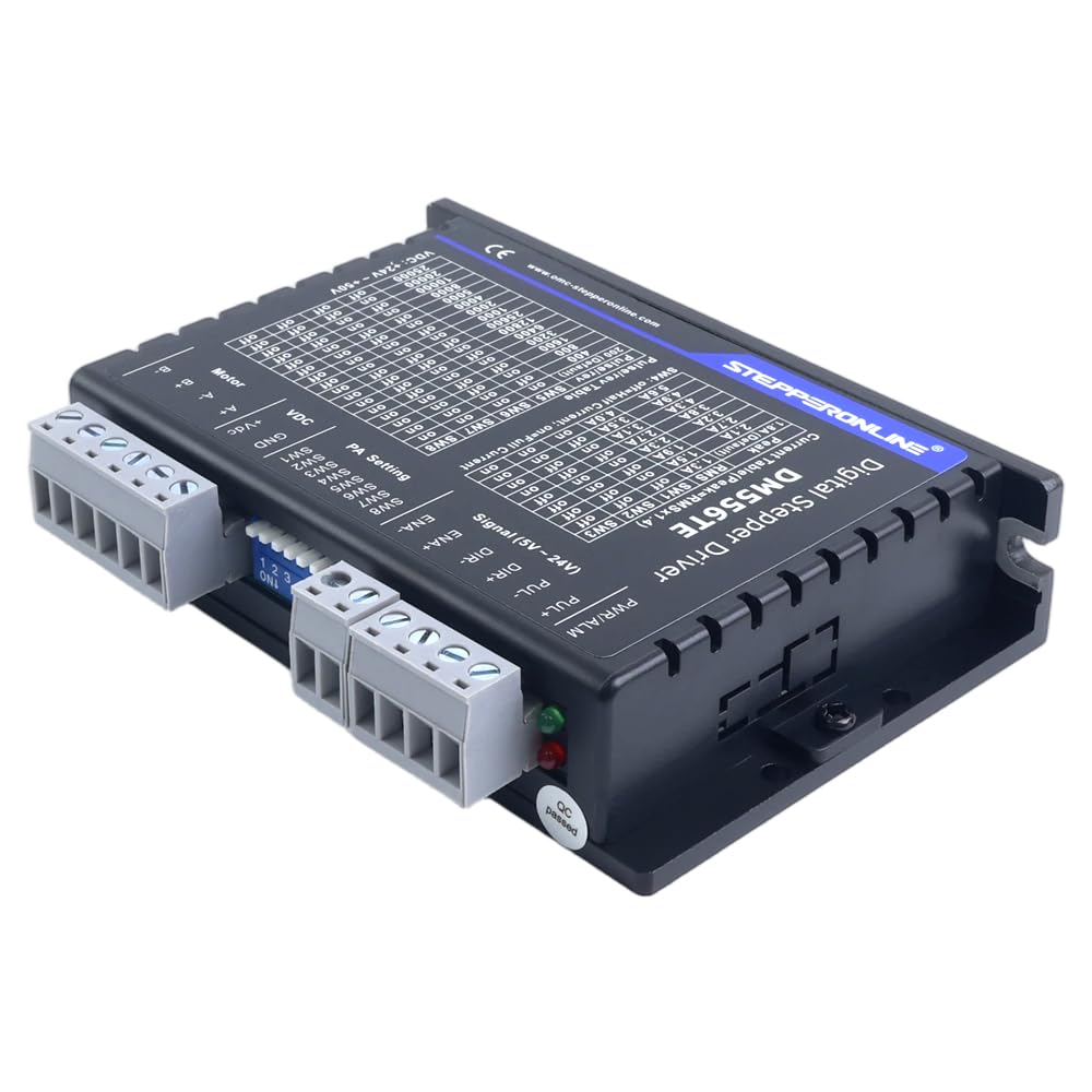 STEPPERONLINE Controlador paso a paso digital serie TE 1,8-5,6A 24-50VDC para motor Nema 23, 24