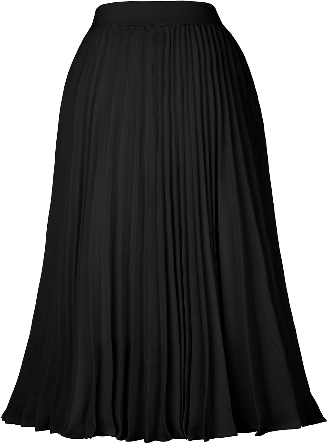 Kate Kasin Women's High Waist Pleated A-Line Swing Skirt KK659 - Image 3