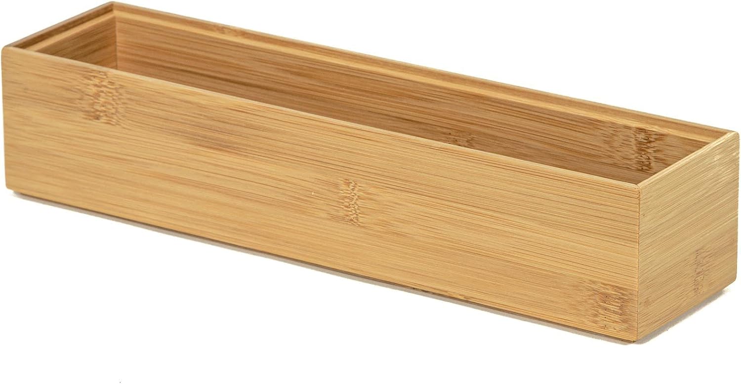 Compactor Caja de almacenaje Madera Oscuro 30 x 7.5 x H.6.5 cm