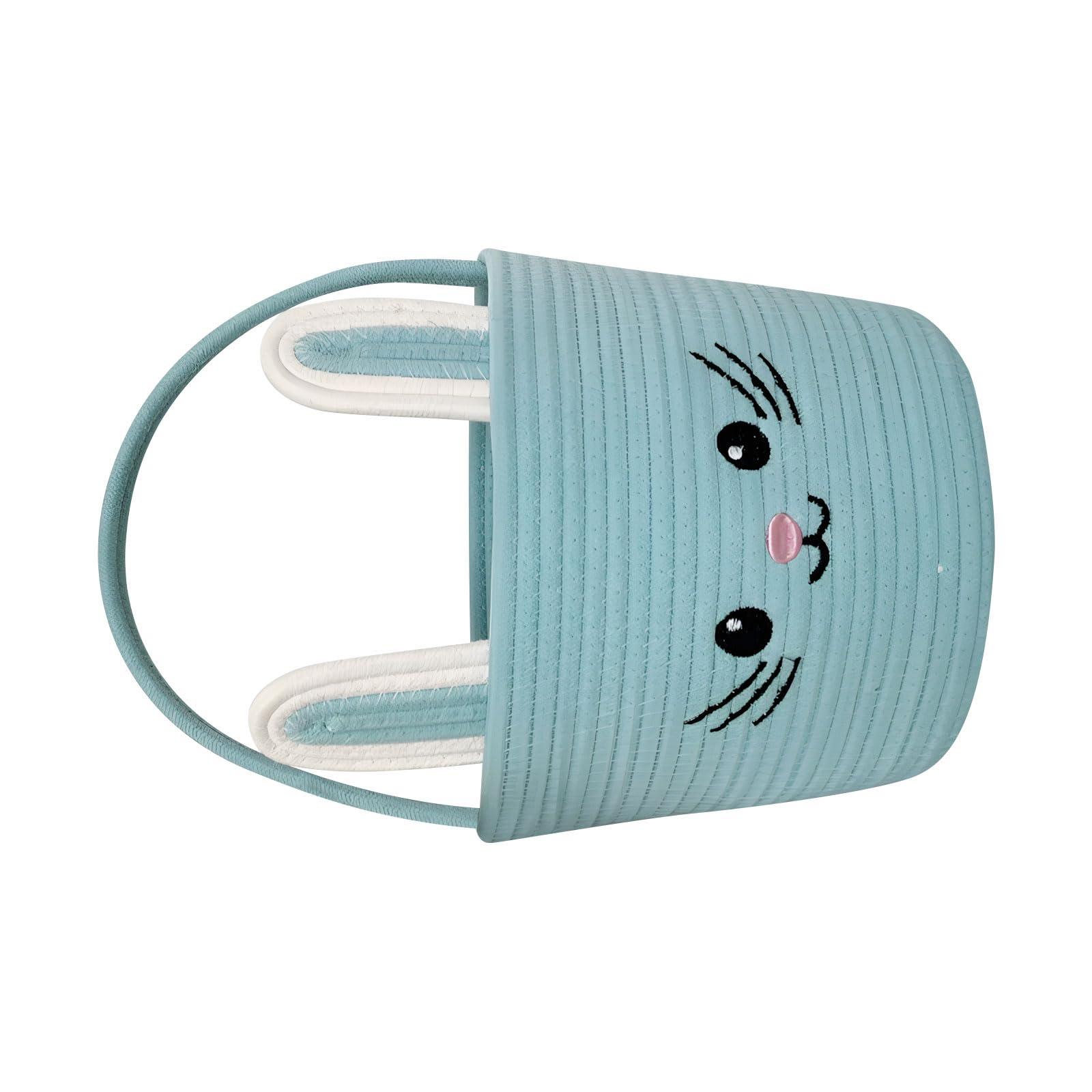 CUNZJIA Spring Celebration Basket Constructed of Sturdy Cotton Fabric and Handles for Treat Hunts and Picnics