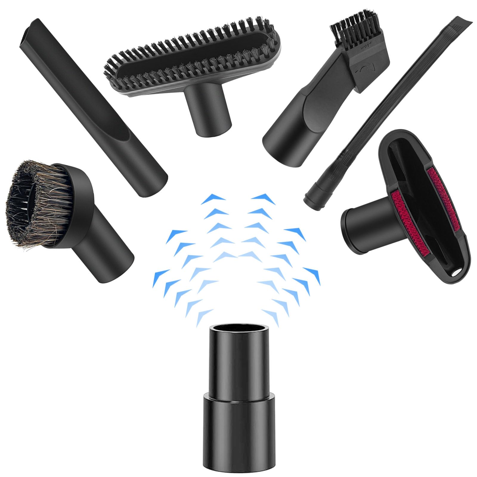 7 Pezzi Accessori Aspirapolvere Set,Generale Spazzole per Aspirapolvere Adatto per aspirapolvere con diametro da 32 mm a 35 mm per la pulizia di biancheria da letto, divani/auto