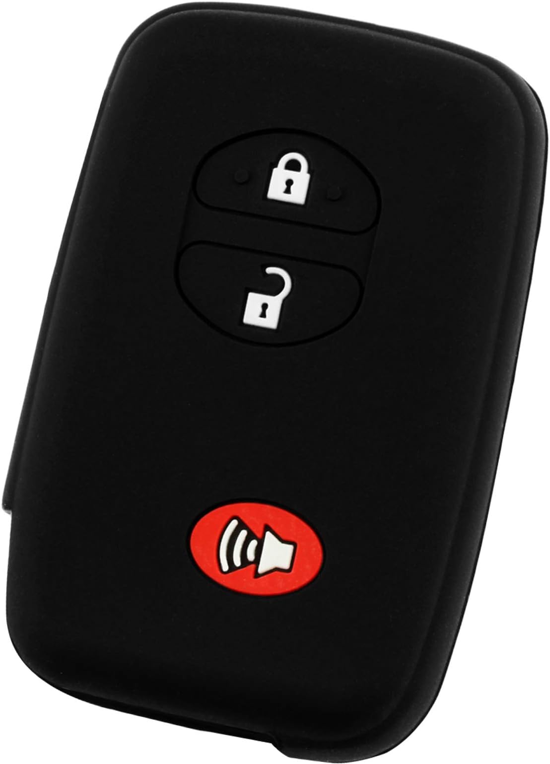 – KeylessOption KeyGuardz Keyless Entry Remote Car Smart Key Fob Shell Cover Soft Rubber Case for Toyota Rav4 Highlander Venza 4Runner Landcruiser