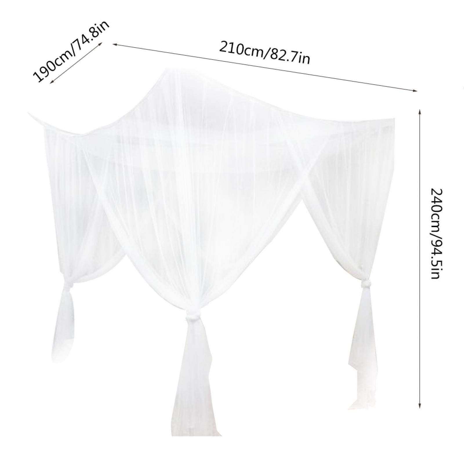 moskitiera, Moskitiera, 4-rożny baldachim do łóżka pełnego lub king-size
