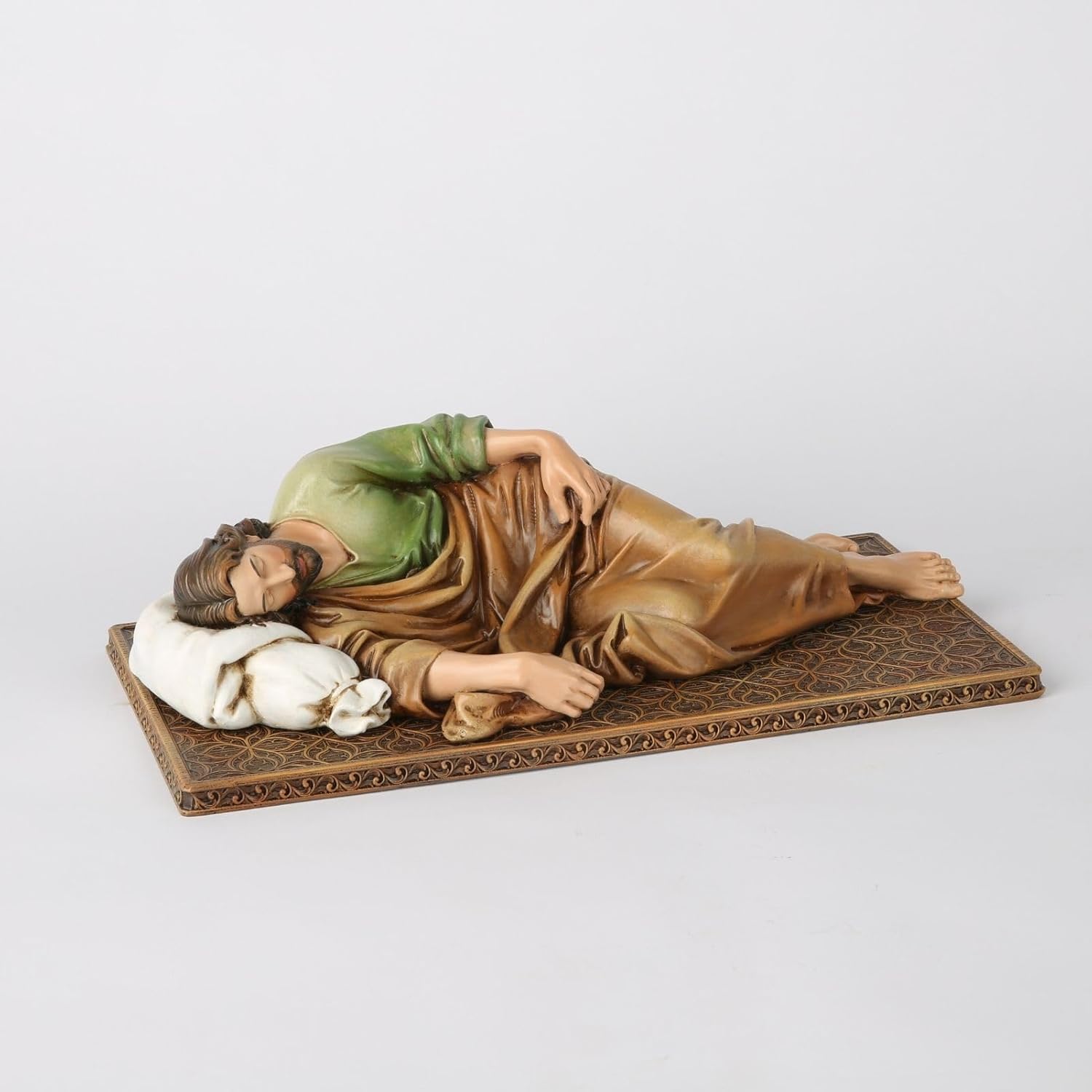 BC Catholic Sleeping St. Joseph Statue, Prayer Religious Figure, Patron Saint Statue, Catholic Gift for Dad, Devout Home Décor, 12" L, Renaissance Sculpture Handmade by Buildclassic - Image 4