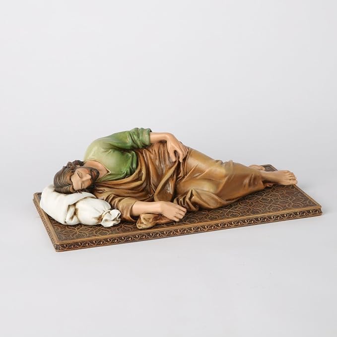 Estatua Dormida San José Católica 12 pulgadas miniatura 5