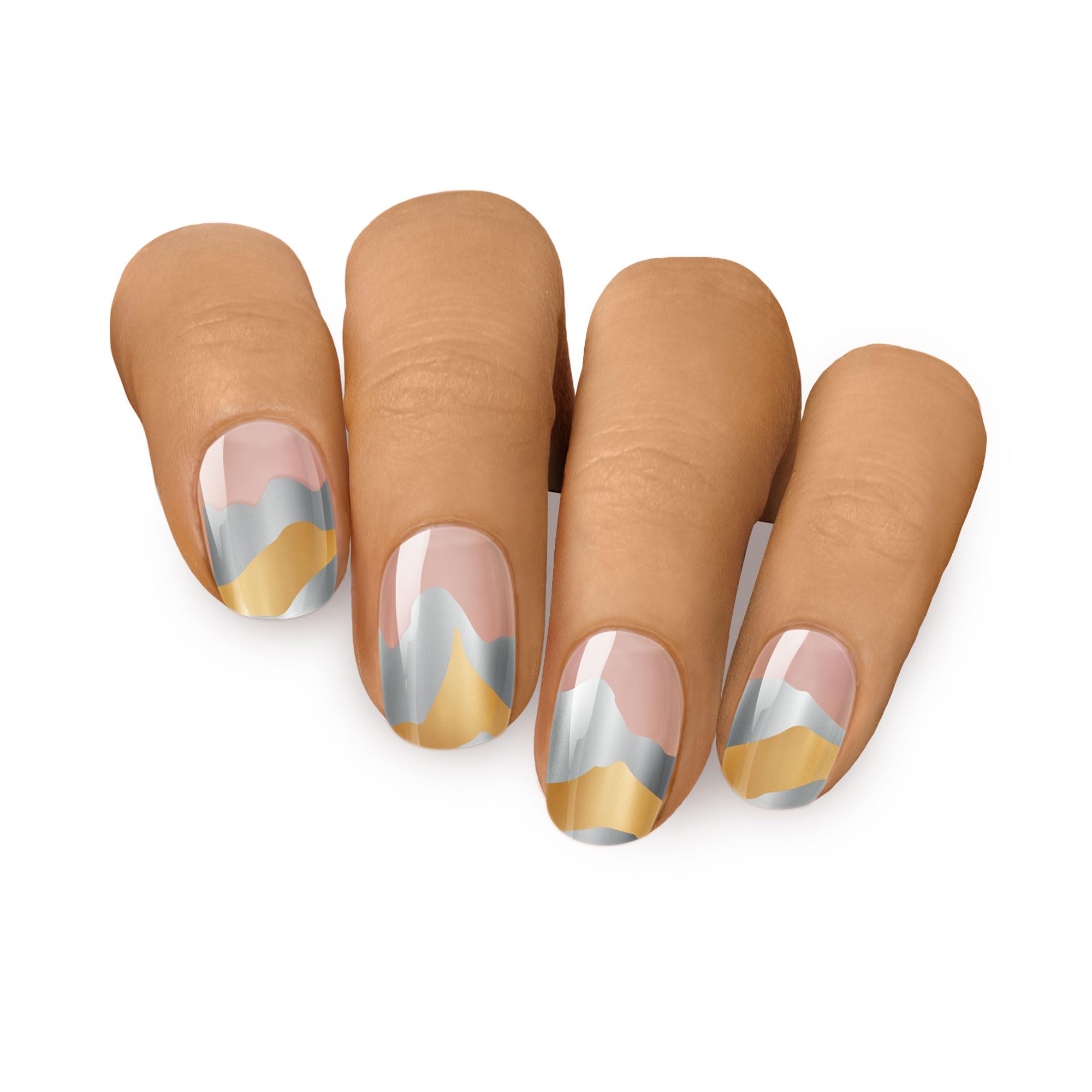 MOYOU LONDON Semi Cured Gel Nail Strips, 20 Pcs. Waterproof Gel Nail Wraps, Cures in Sunlight or UV/LED Lamp - Image 2