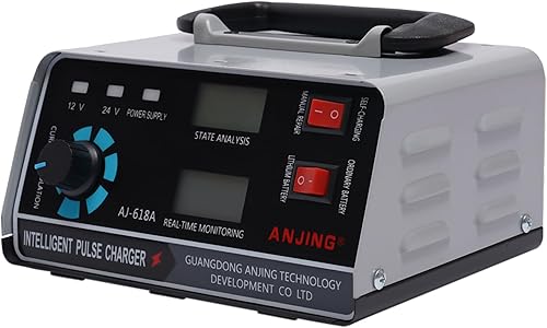 Cargador de batería de coche automático, 12V24V 30A 400W Reparación automática de pulsos Trickle Smart para motocicletas, furgonetas y camiones