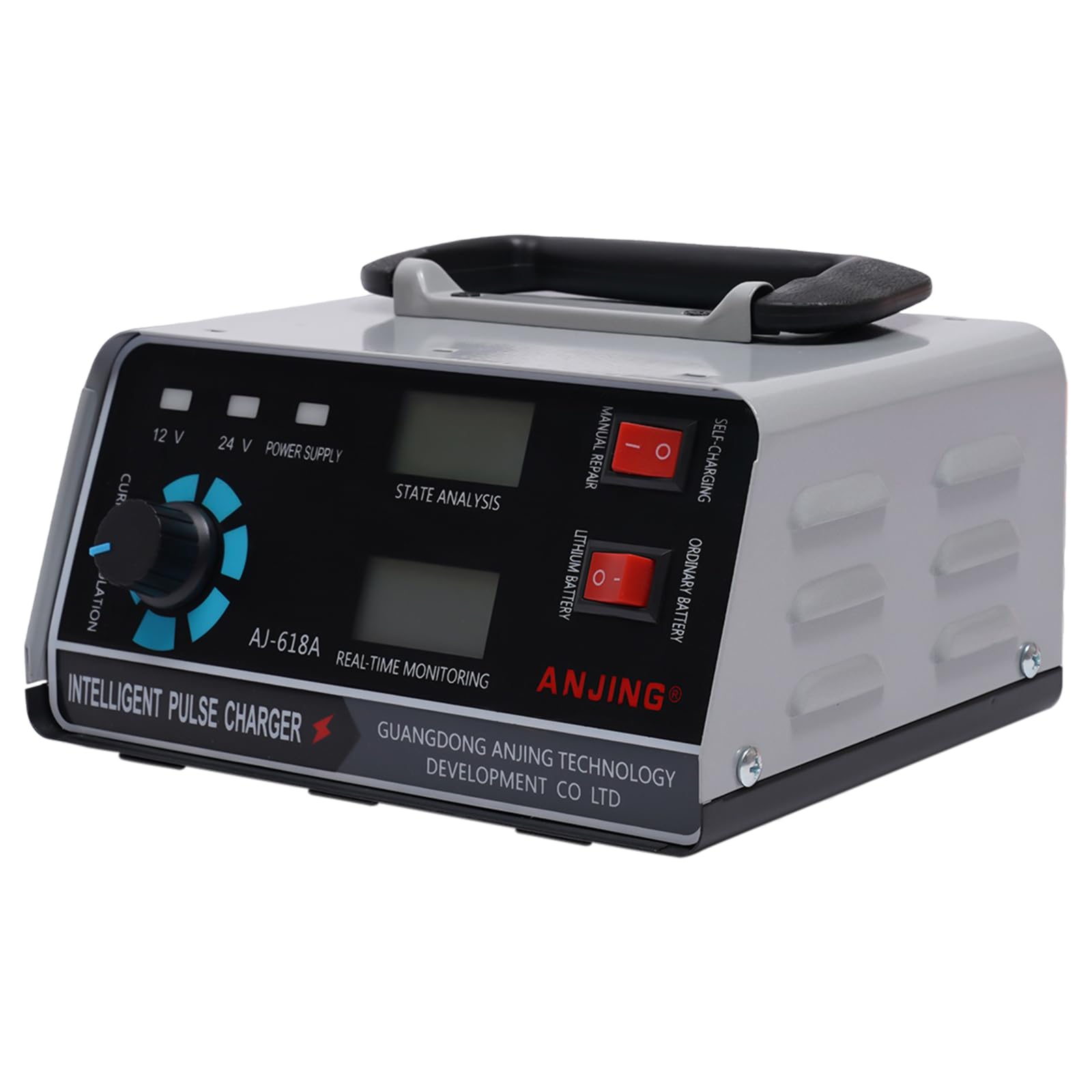 Car Battery Charger Automatic, 12V/24V 30A 400W Automatic Pulse Repair Trickle Smart for Motorcycles, Vans and Trucks