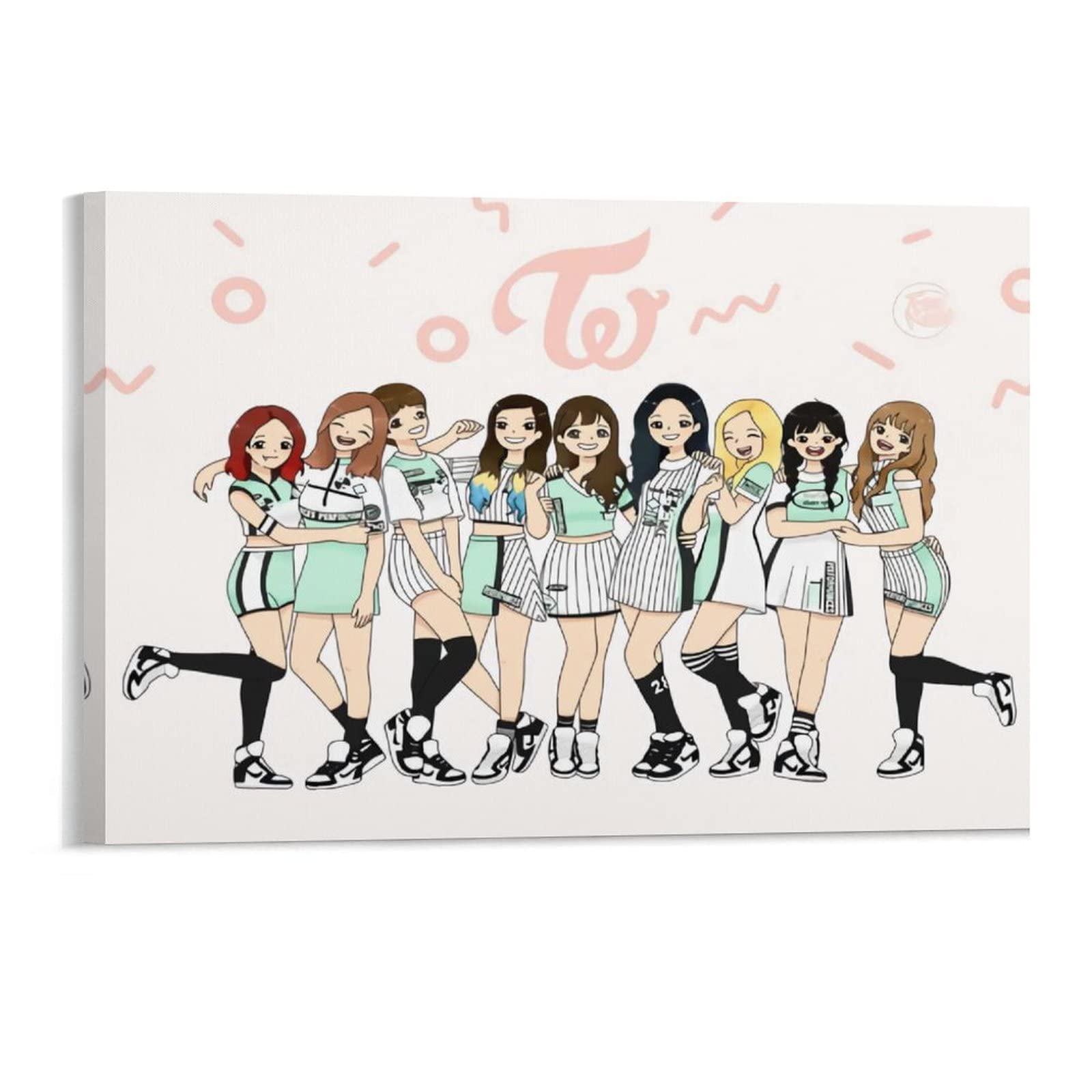 Amazon.co.jp: アートパネル Twice トゥワイス 木製の枠 アート  