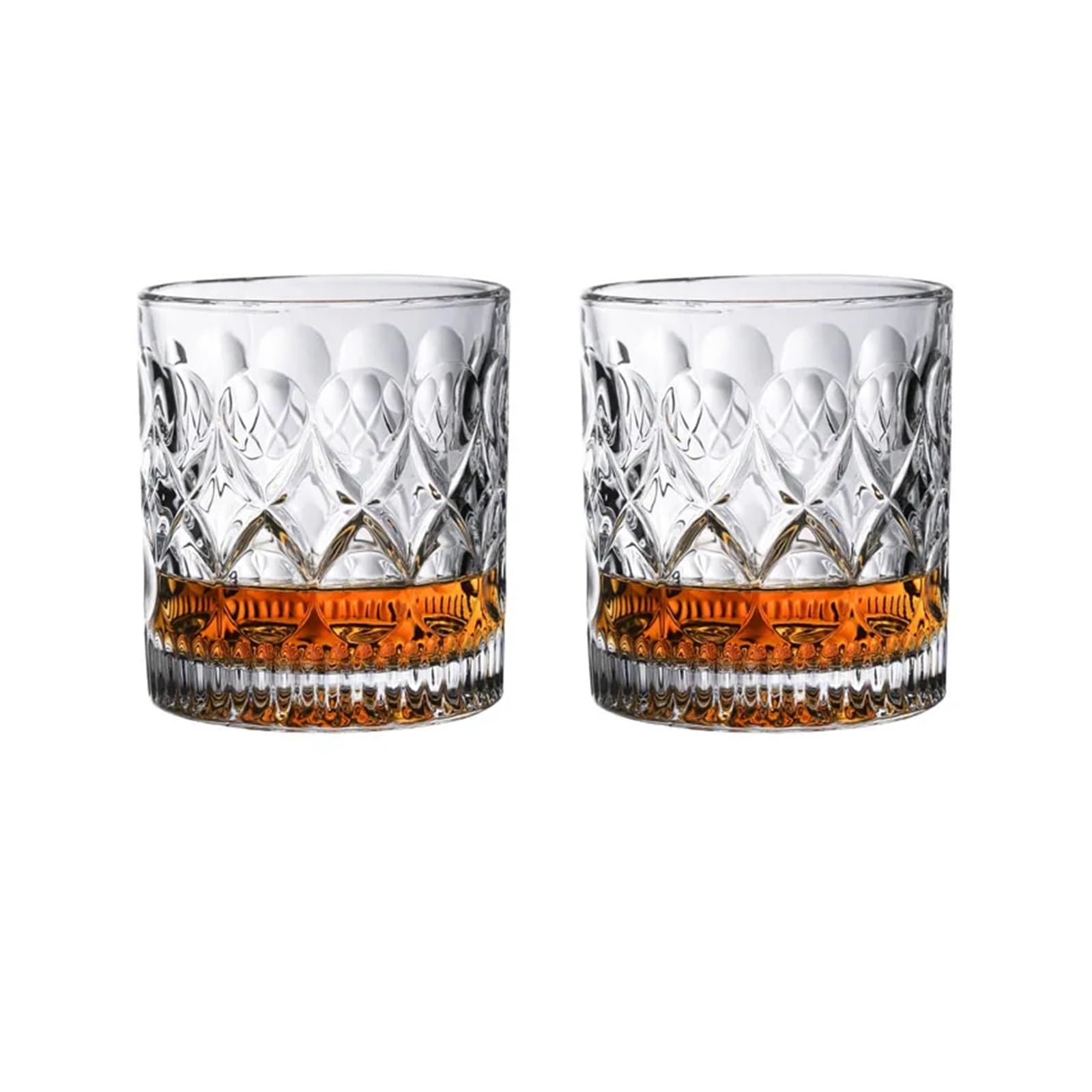 Kristallgläser 235 ml/330 ml Whiskygläser Relief Cocktailglas Transparent Trinkgläser Transparent Cognacglas Kaltgetränkebecher(330ml)