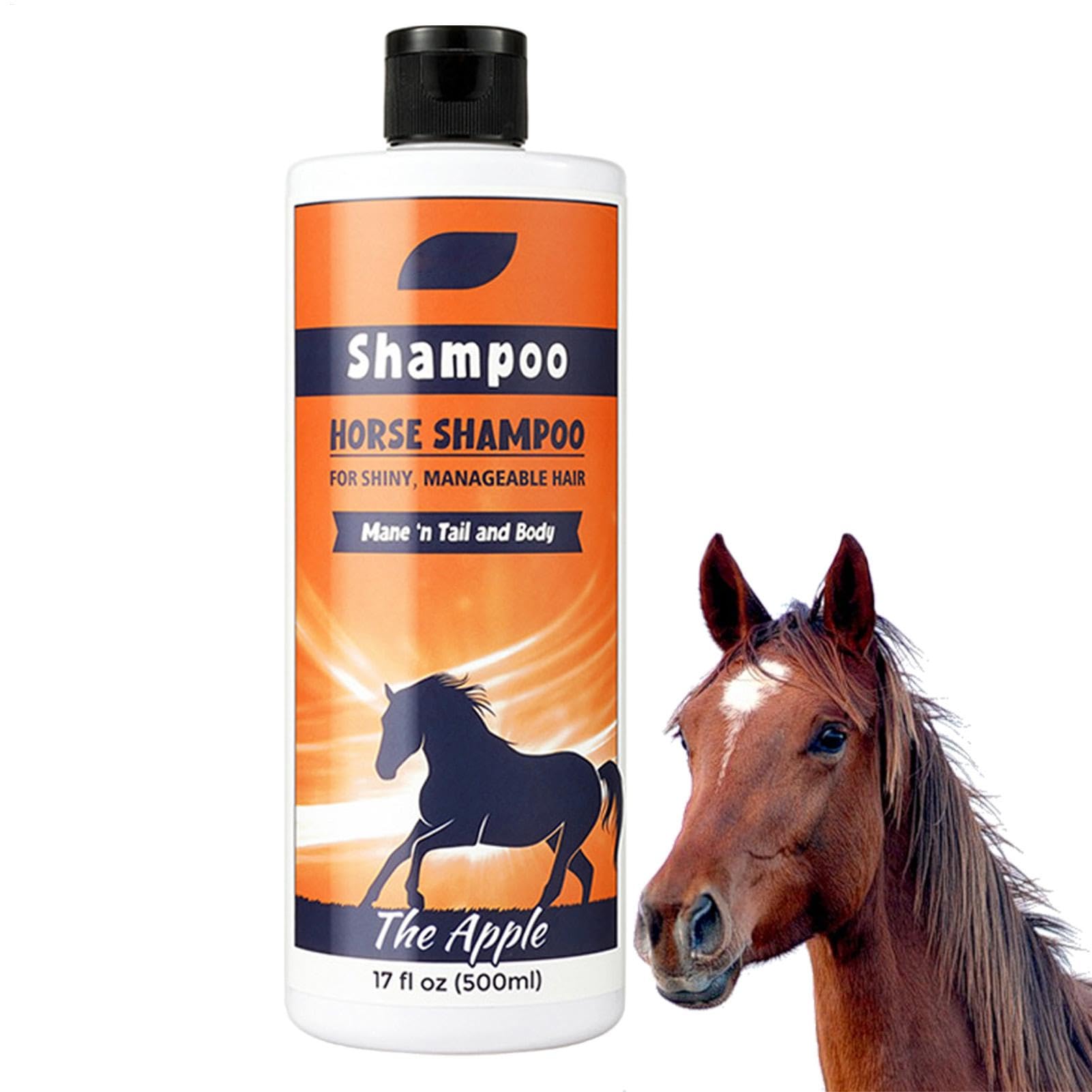 Horse Mane & Tail Shampooing pour crinière | Shampooing nourrissant Profond pour Queue et Mane 500 ML -shampoing pour Chevaux, nettoyant pour Manteau pour Le Nettoyage et Le