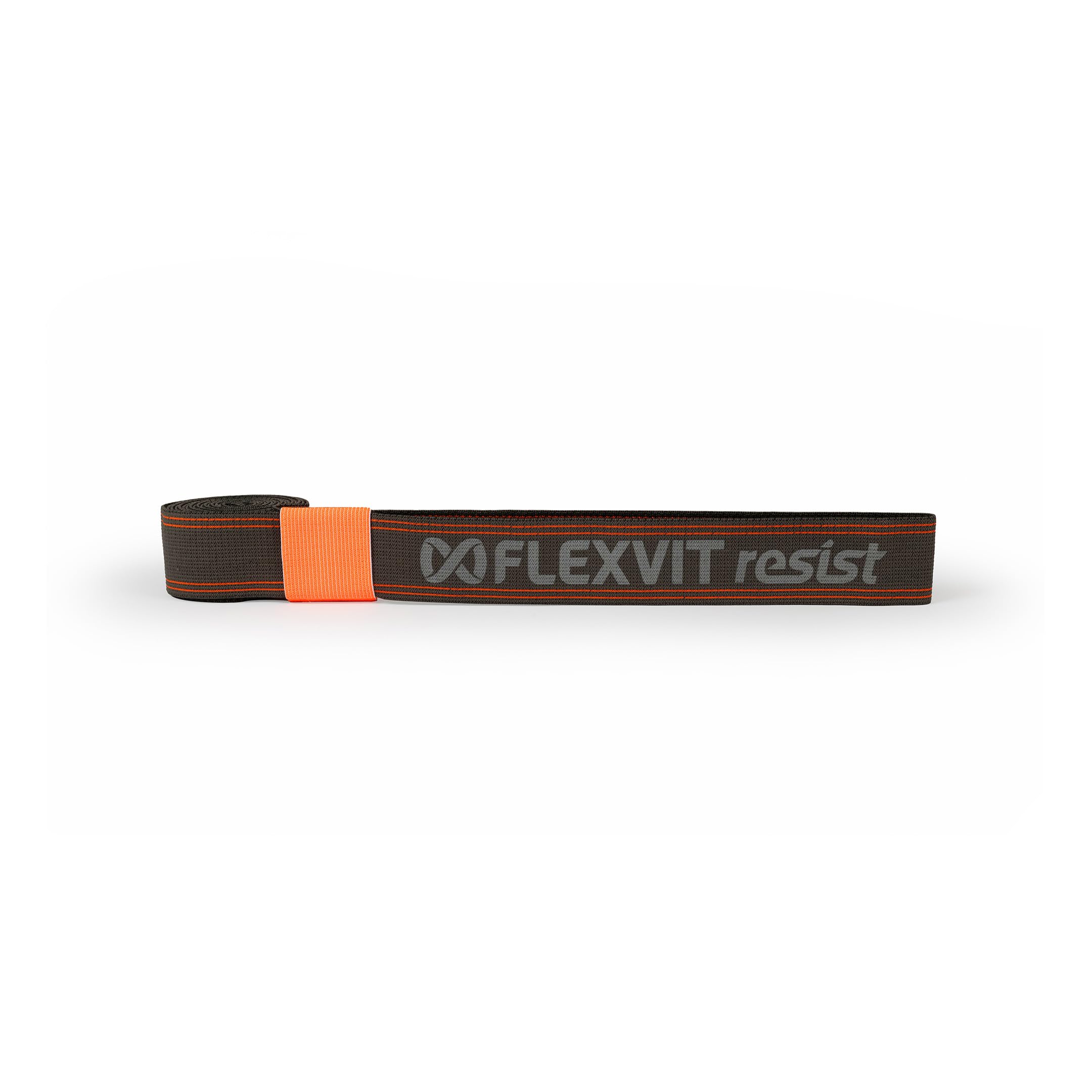 FLEXVIT Resist Fitness Band Dark Grey (Strong) Fitness Bands for Effective Full Body Workout, HIT, Coordination, Stabilisation and Bounce, 4 Strengths, Beginners and Professionals, Washable — image 1