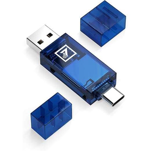 4-in-1 SD & TF Card Reader - High-Speed