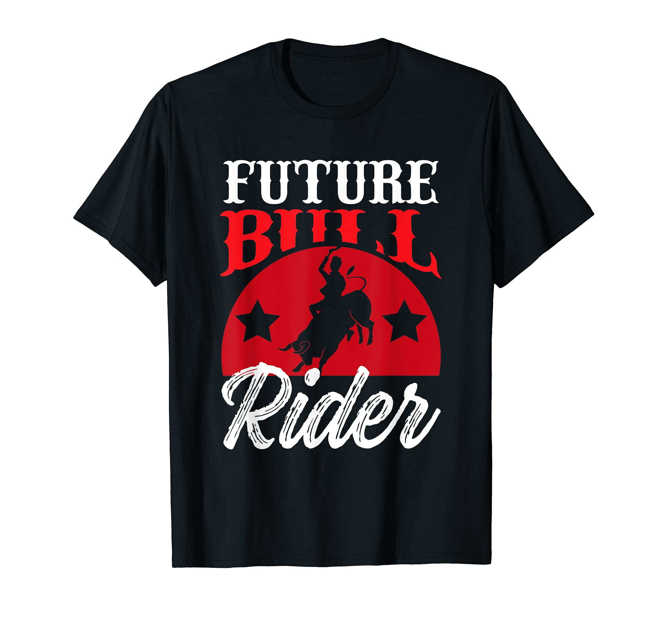 Rodeo Gifts Barrel Racer Western Horseback RidingBull Riding Tee Future Bull Rider Design Rodeo Gear Cowboy T-Shirt