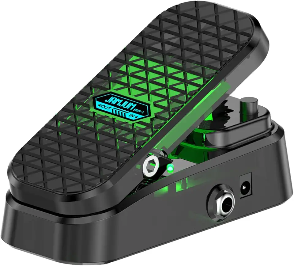 Pedal de Efeito de Guitarra Wah Volume, Pedal de Expressão Universal 2 Em 1 para Teclados, Teclados/Controladores Midi e Pedais de Efeitos de Guitarra Compatíveis, Indutor Blindado Tipo Rm