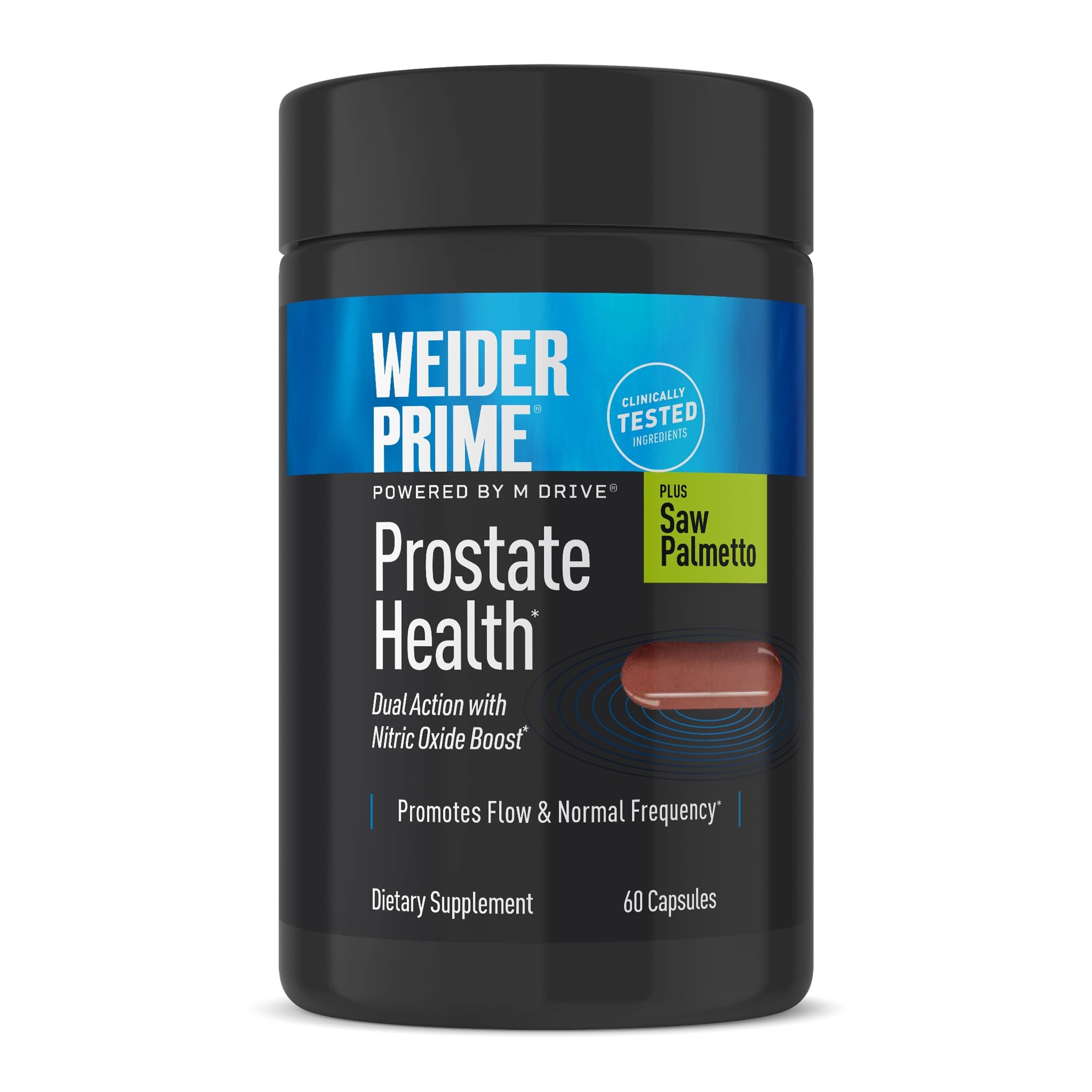 Weider Prime Saw Palmetto Prostate Health & Urinary Support for Men, 60 Ct