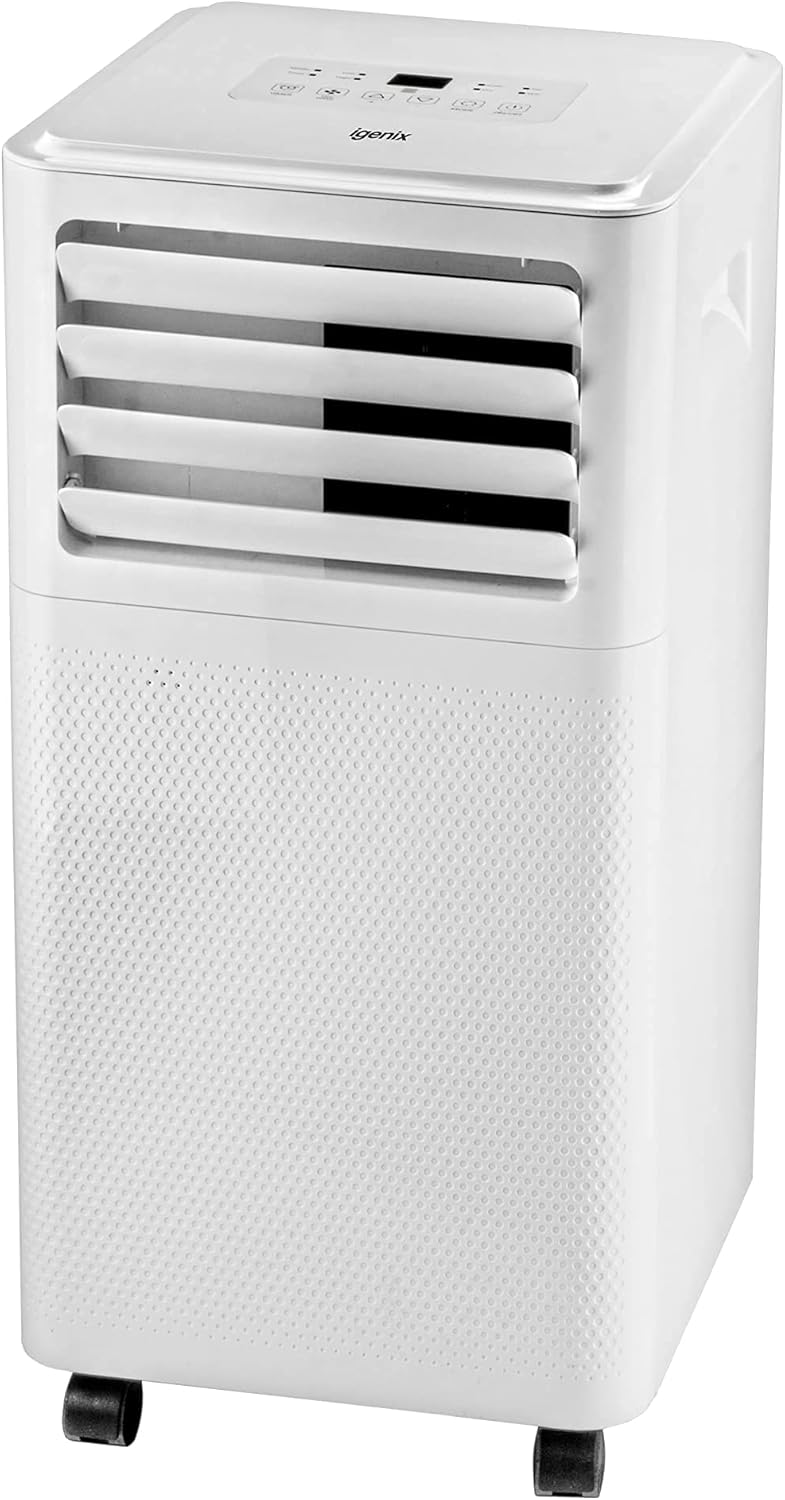 Igenix IG9907 7000 BTU 3in1 Portable Air Conditioner, Cooling, Fan