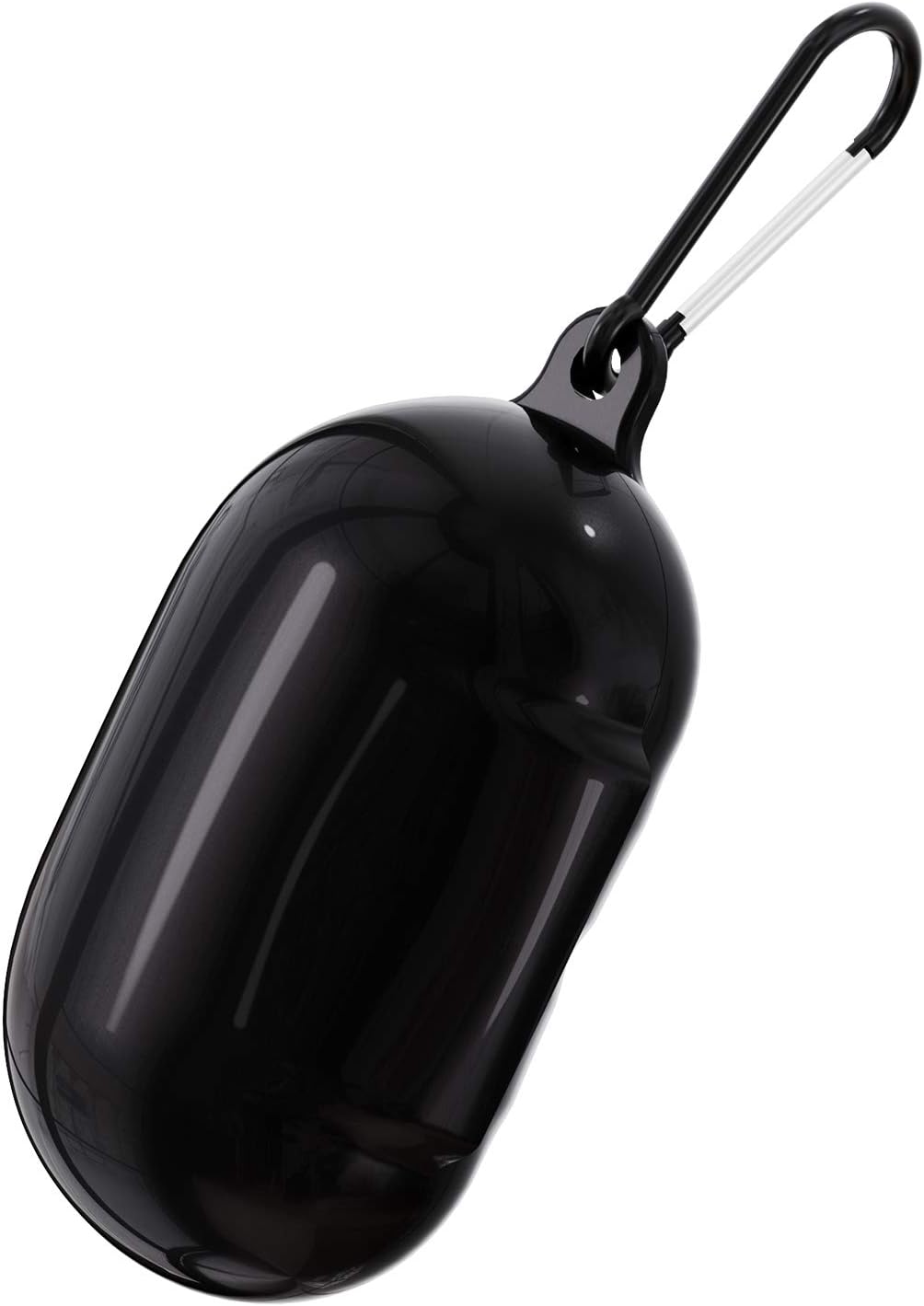 ROITON for Galaxy Buds Case, Shockproof Drop Scratch Resistant Protective PC Cover Case with Carabiner Extending The Wireless Charging Life of Samsung Galaxy Buds (Black)