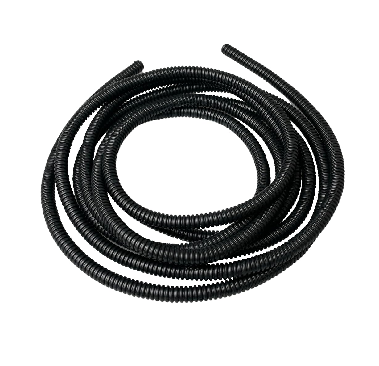 On1shelf Black Conduit Split Plastic Flexible Cable Tidy Solution Tube Trunking 6.2Mm - 2M