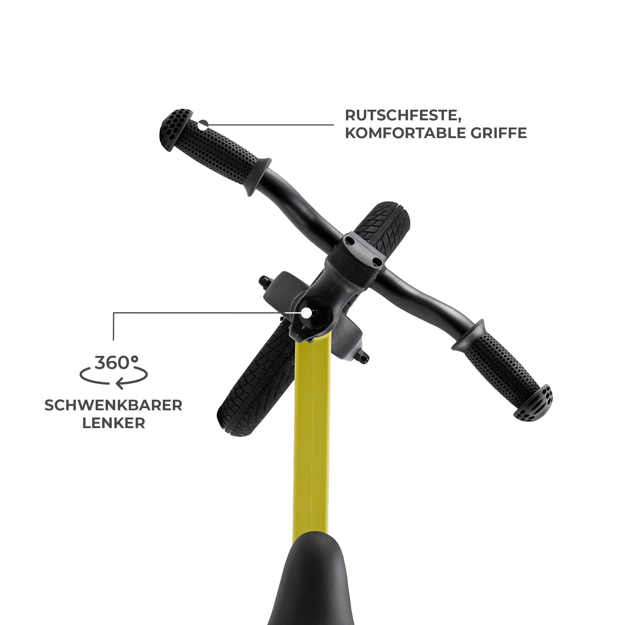 Kinderkraft ETER Laufrad bis 35 kg, Licht Lauflernrad, Kinder fahrader, 12 Zoll Räder, Nylonrahmen, Höhenverstellbar Sattel, Begrenzter Lenkeinschlag, Gummigriffe, sportliches Design