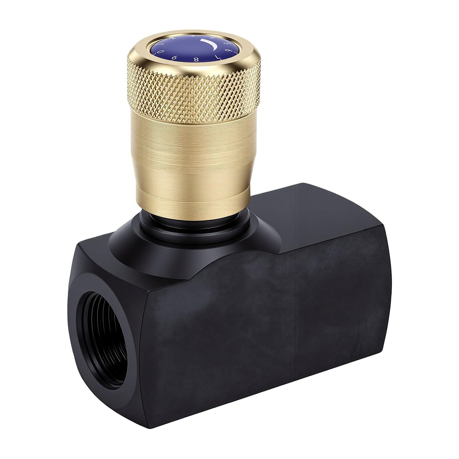 Hydrauliczny Zawór Iglicowy, Zawór Sterujący Przepływem ze Stali Węglowej 3/4 Cala NPT z Uszczelkami z Nitrylowej i Galwanizowanym Pokrętłem do zastosowań w Rolnictwie