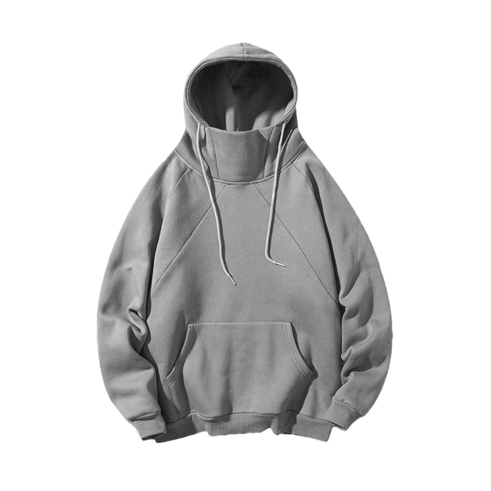 Sudadera exteriores rombos con capucha y manga larga gris M 4